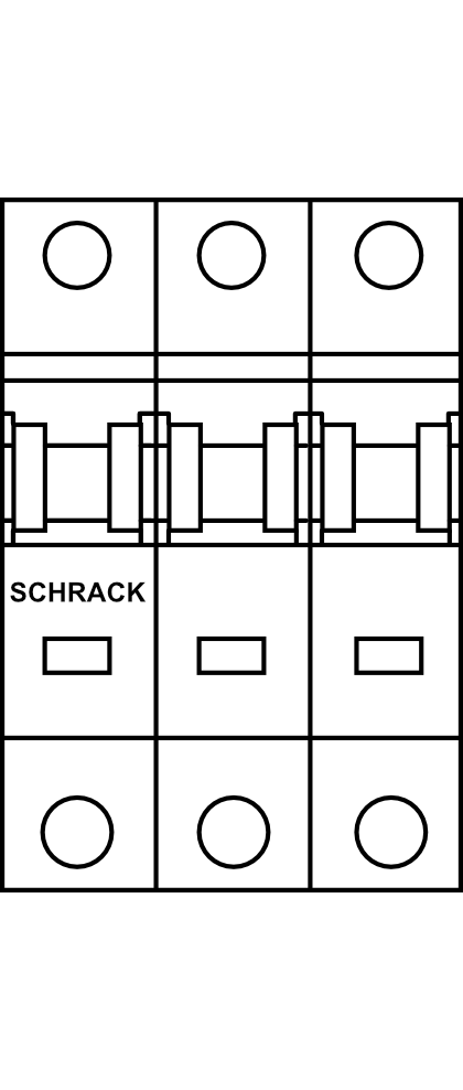 Jistič SCHRACK BMS0 (10kA) barevná páčka 3P B do 63A