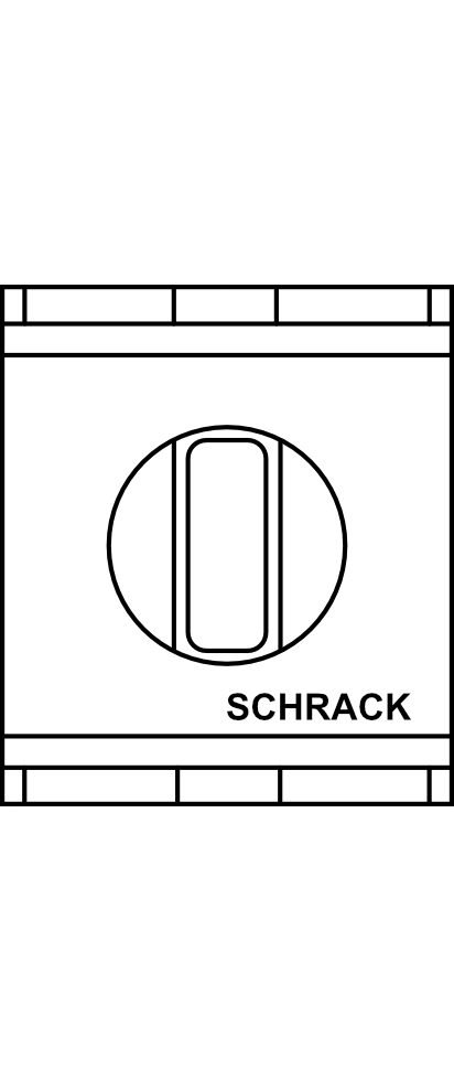 Vačkový přepínač s nulovou polohou SCHRACK CG8 A211 VE21 F085, 2P, HAND-0-AUTO, 20 A