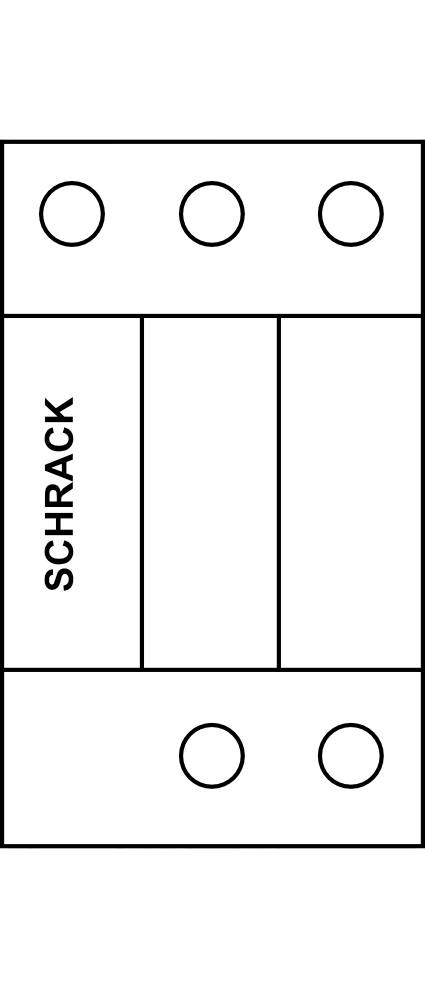 Svodič přepětí zásuvný SCHRACK Combtec, 3P TNC, Typ B+C (třída I+II) 300V, 12,5kA