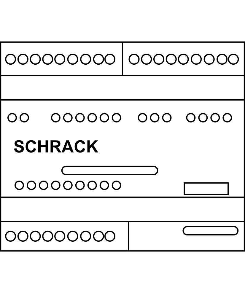 Hlídač proudového maxima SCHRACK HJ306RX, přímé 3f měření, 3 regulační kanály