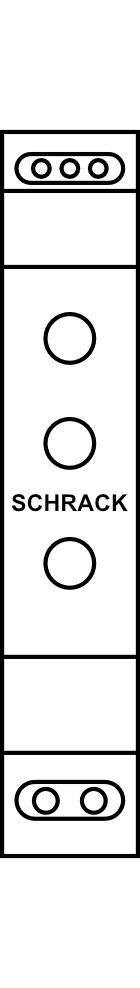Indikace fází SCHRACK, 3pólová, LED červená