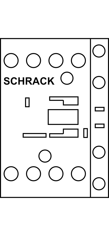 Stykač SCHRACK ALEA II LTR 4P 45 A/AC-1, cívka 230 VAC + 1R, velikost 1