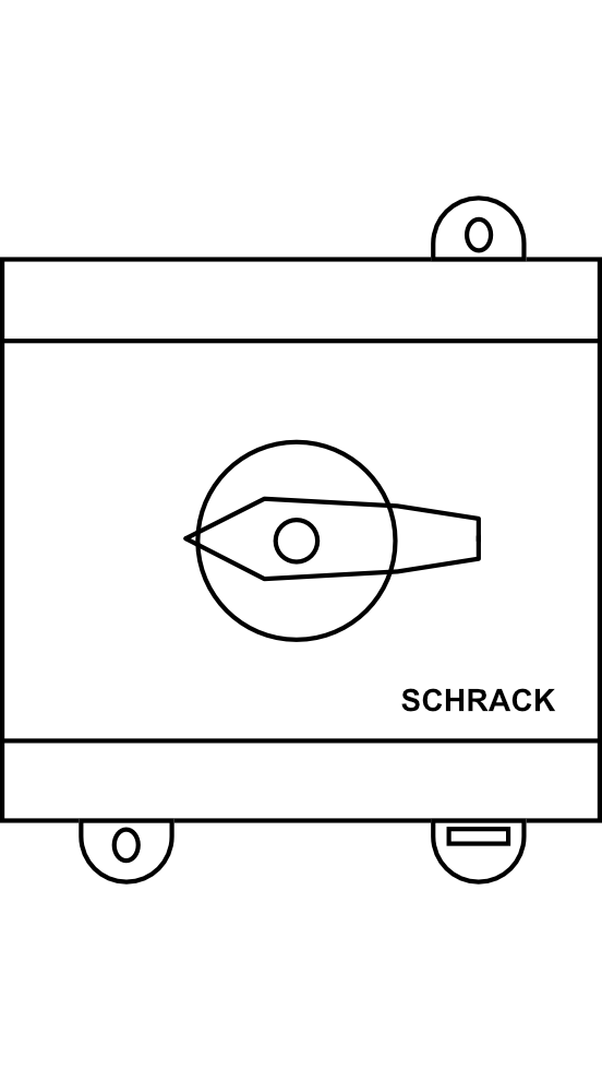 Odpínač SCHRACK KG80 T303/58 VE21, 0-1, 3P, 80A