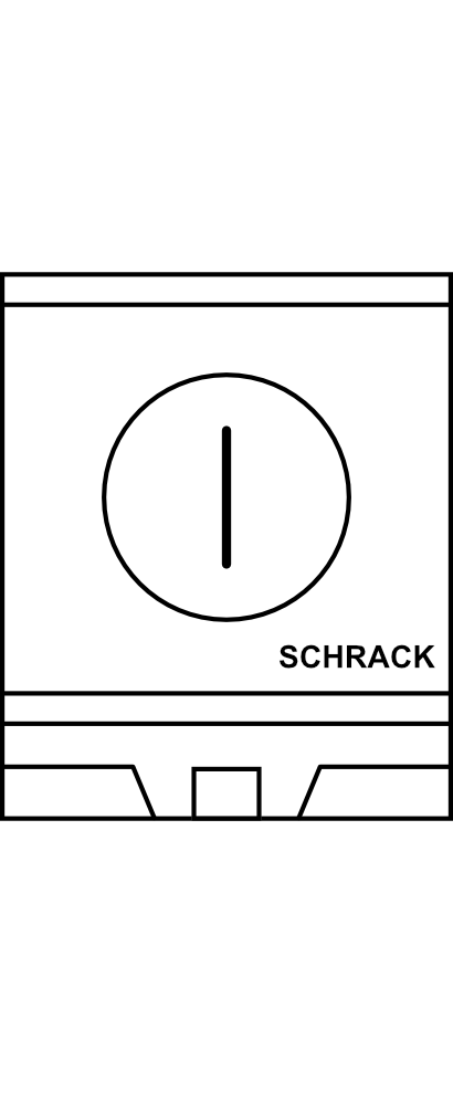 Vačkový spínač s klíčem SCHRACK M10H SMA A1, 1P 20A