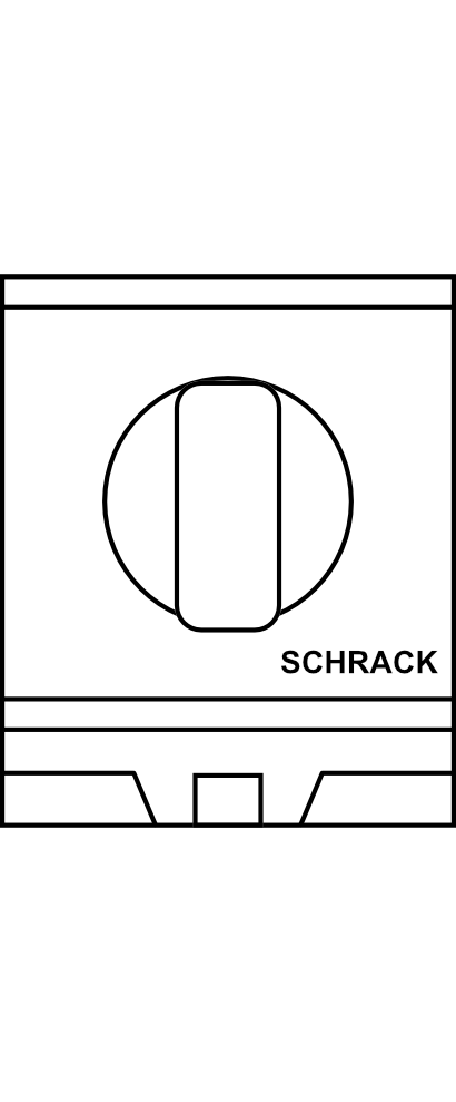 Vačkový přepínač ampermetrový SCHRACK M10H SMA M31, 1P, pro 3 měniče, do 20 A