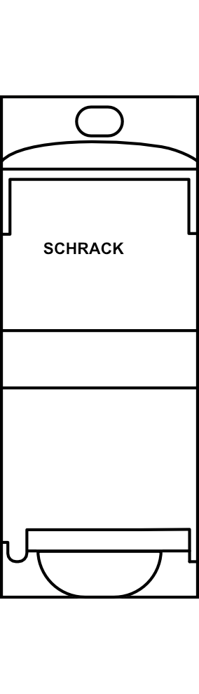 Připojovací blok SCHRACK 1-pól 160A, vstup 1 x 70mm², výstupů 8 x 16mm²