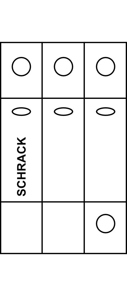 Svodič přepětí SCHRACK SETTEC 3P TNC, Typ B+C (třída I+II) 275V, Iimp 12,5kA+H