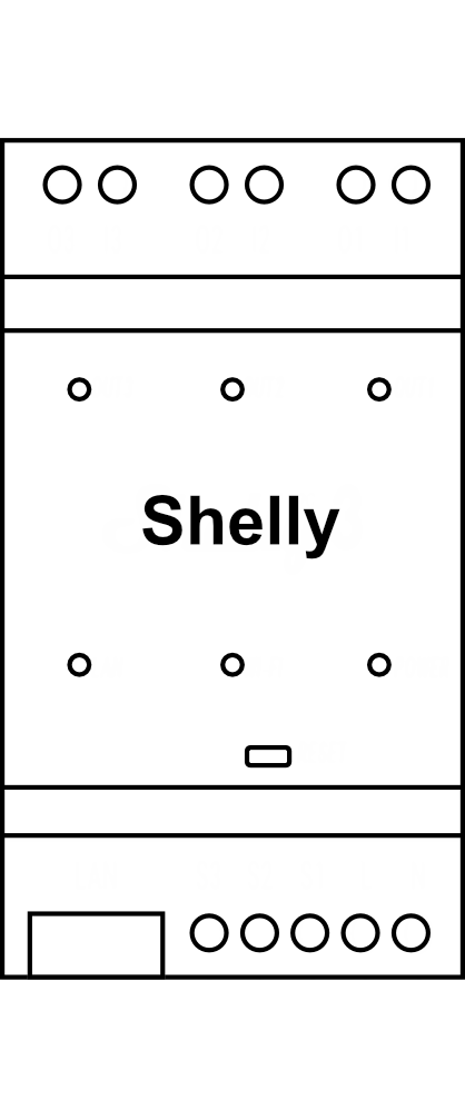 Spínací modul na DIN lištu Shelly Pro 3