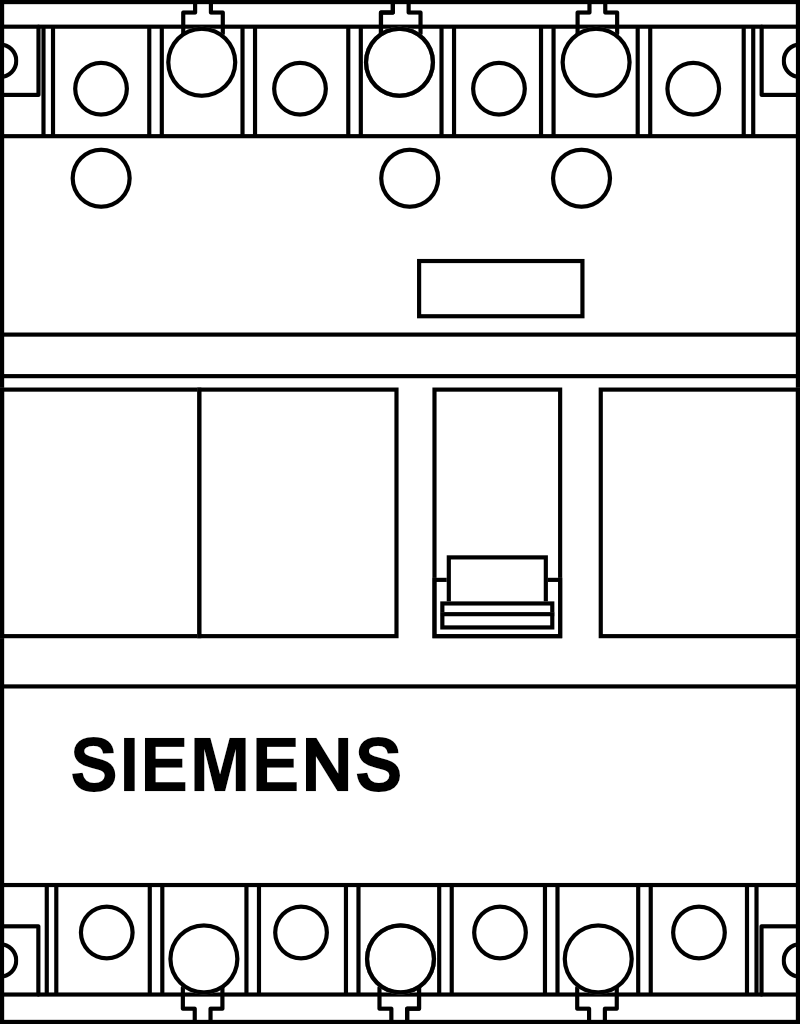 Zátěžový odpínač Siemens SENTRON 3VA11xx-1AA46-0AA0, 4P, do 160A