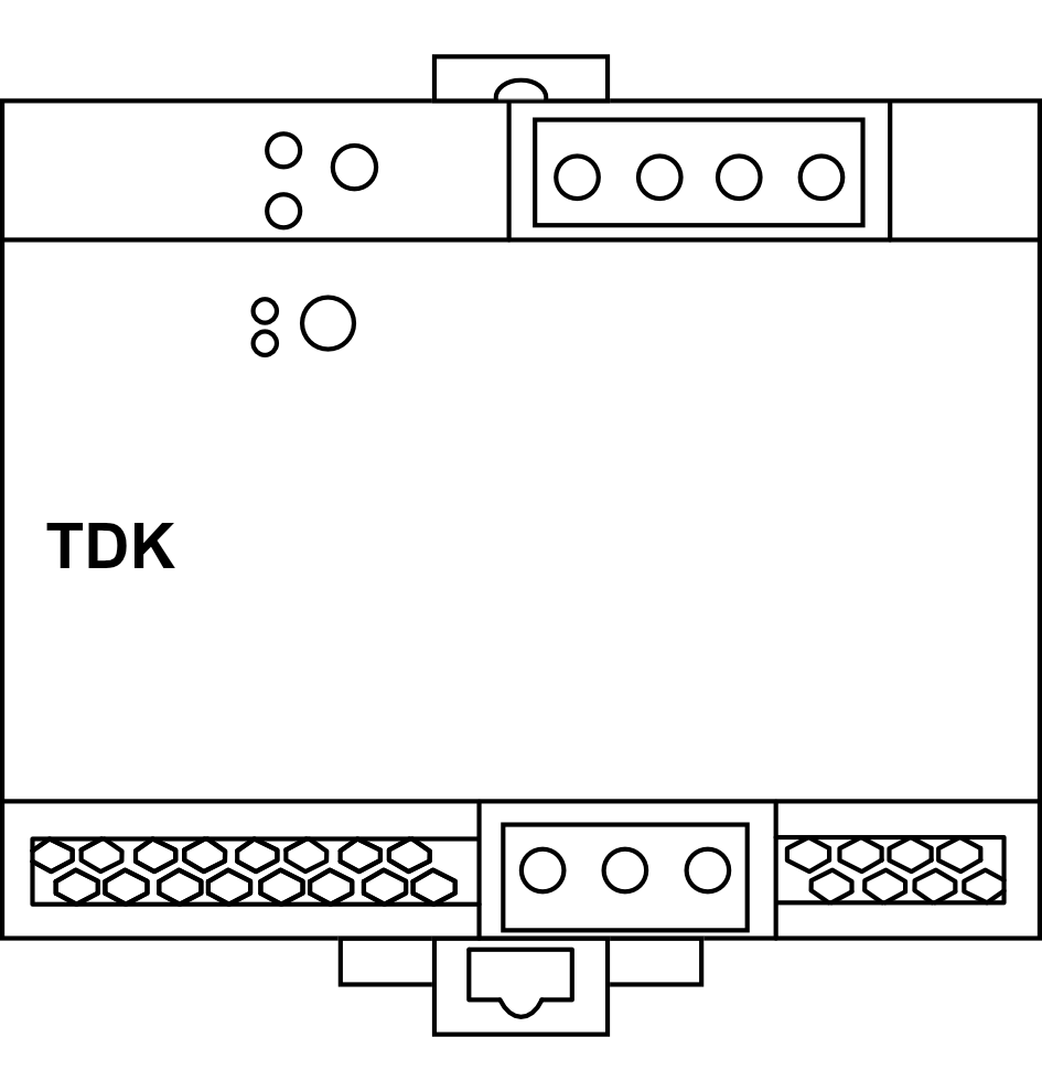 Napájecí zdroj jednofázový TDK DLP240-24-1/E