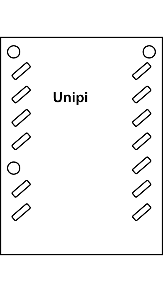 Programovatelný linuxový převodník a logický kontrolér Unipi GATE G110 (montáž na výšku=4M)