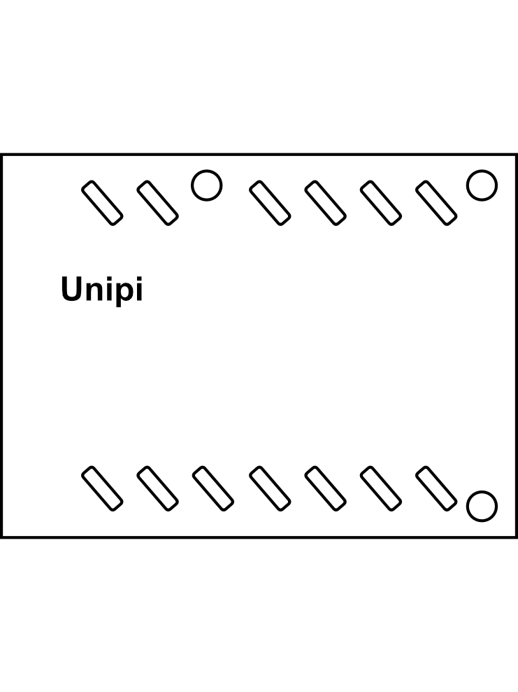 Programovatelný linuxový převodník a logický kontrolér Unipi GATE G100 (montáž na šířku=5M)