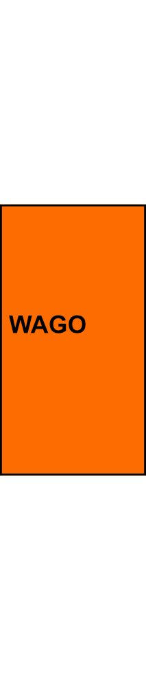 Upevňovací adaptér WAGO řada 243; pro 6 pozic, oranžová