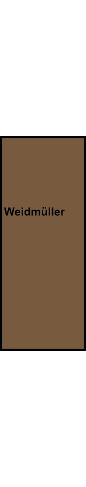 Rozváděcí blok Weidmüller WPD 102 2X35/2X25 BN, 1P, hnědá, 202A, 35 mm²