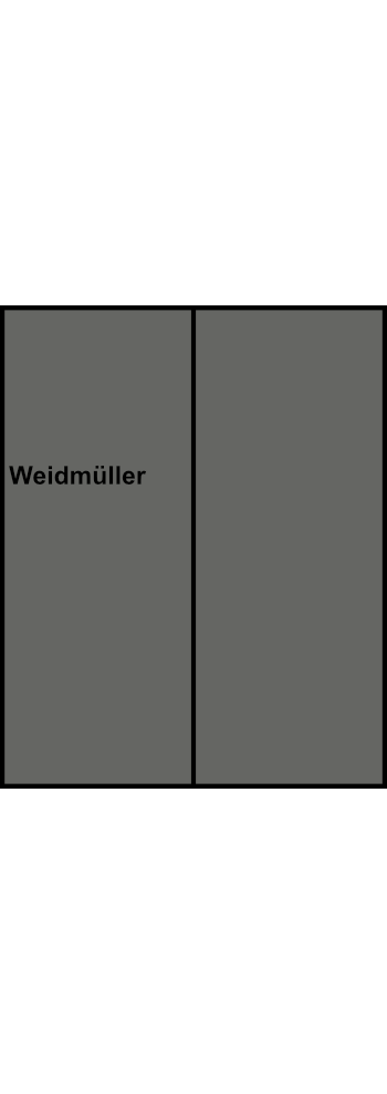 Rozváděcí blok Weidmüller WPD 202 4X35/4X25 GY, 2P, šedá, 202A, 35 mm²