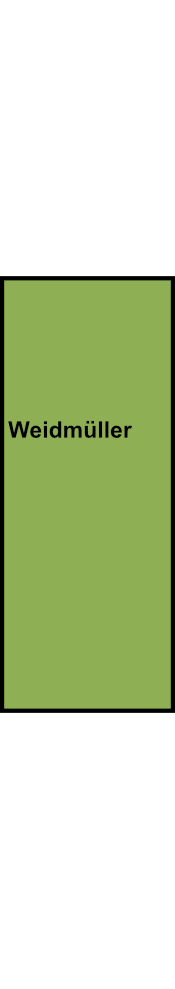 Rozváděcí blok Weidmüller WPD 102 2X35/2X25 GN, 1P, zelená, 202A, 35 mm²