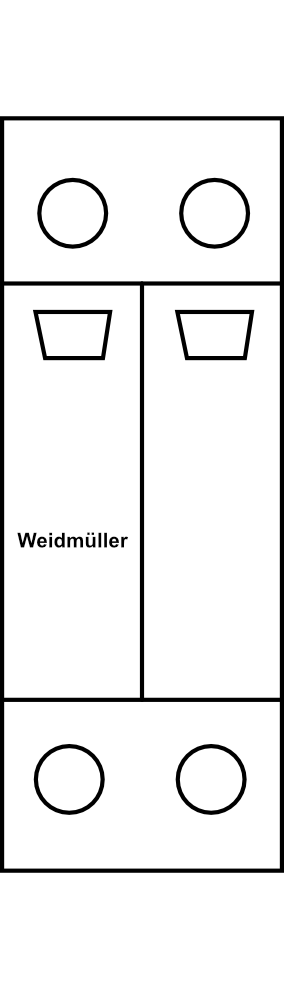 Přepěťová ochrana Weidmüller VPU AC II 1+1 300/50, 1P+NPE 20kA typ C (třída II)