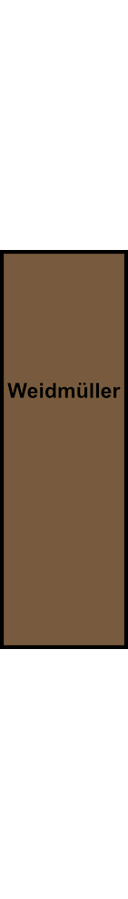 Rozváděcí blok Weidmüller WPD 101 2X25/2X16 BN, 1P, hnědá, 152A, 25 mm²