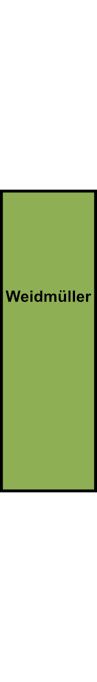 Rozváděcí blok Weidmüller WPD 101 2X25/2X16 GN, PEN, zelená, 152A, 25 mm²