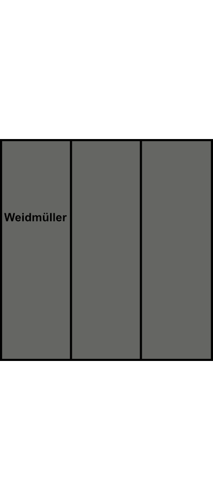 Rozváděcí blok Weidmüller WPD 301 2X25/2X16 3XGY, 3P, šedá, 152A, 25 mm²