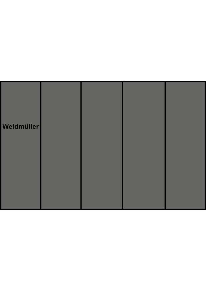 Rozváděcí blok Weidmüller WPD 501 2X25/2X16 5XGY, 5P, 5x šedá, 152A, 25 mm²