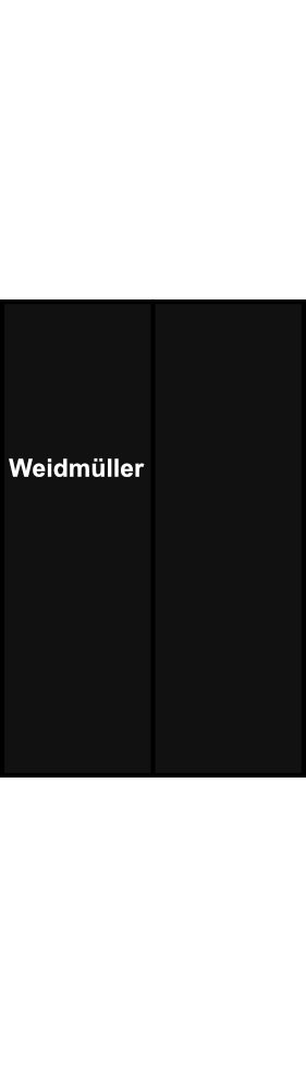 Rozváděcí blok Weidmüller WPD 201 4X25/4X16 BK, 2P, černá, 152A, 25 mm²