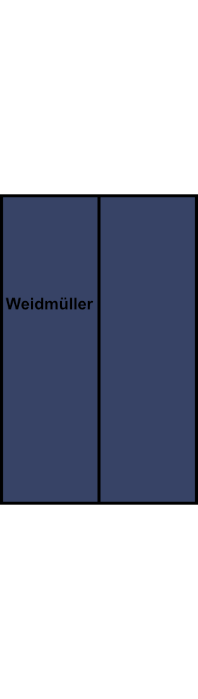 Rozváděcí blok Weidmüller WPD 201 4X25/4X16 BL, 2P, modrá, 152A, 25 mm²