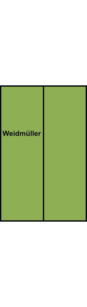 Rozváděcí blok Weidmüller WPD 201 4X25/4X16 GN, PEN 2P, zelená, 152A, 25 mm²