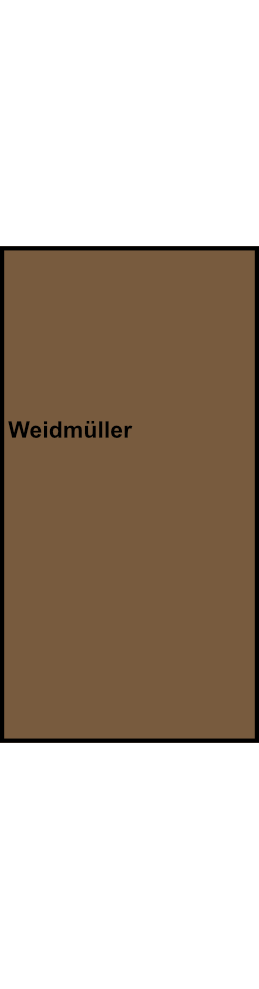 Rozváděcí blok Weidmüller WPD 103 2X70/2X50 BN, 1P, hnědá, 300A, 70 mm²