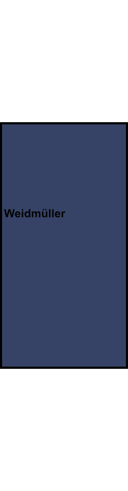 Rozváděcí blok Weidmüller WPD 103 2X70/2X50 BL, 1P, modrá, 300A, 70 mm²