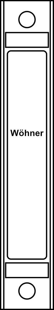 Pojistkový držák Wöhner pro válcové pojistky fotovoltaického systému 10x85 1P do 25A char. gPV